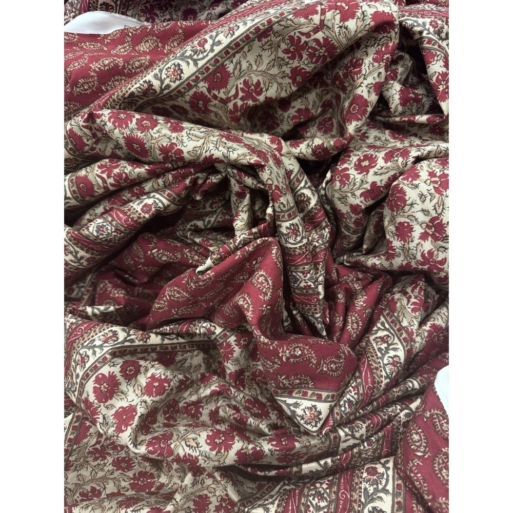 Ralph Lauren Vintage Upholstery Fabric 9+ Yards Discontinued NEW NOS 55"Wide Red - Picture 2 of 16